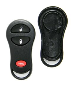 Replacement Case for Chrysler 3-Button Key Fob Remote (FCC: GQ43VT17T, P/N: 04686481)