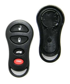 Replacement Case for Jeep 4-Button Key Fob Remote (FCC: GQ43VT17T, P/N: 04602260)