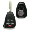 Replacement Case for Chrysler Convertible 5-Button Remote Head Key Fob (FCC: OHT692427AA)