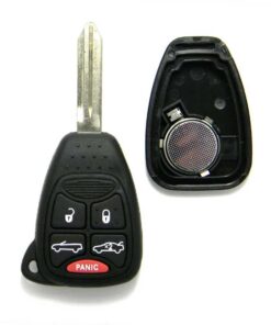 Replacement Case for Chrysler Convertible 5-Button Remote Head Key Fob (FCC: OHT692427AA)