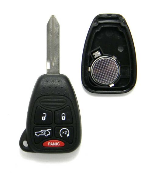 Replacement Case for Dodge 5-Button Remote Head Key Fob (FCC: OHT692714AA)