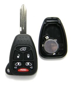 Replacement Case for Chrysler 6-Button Remote Head Key Fob (FCC: M3N5WY72XX, M3N65981772)