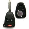 Replacement Case for Chrysler 3-Button Remote Head Key Fob (FCC: M3N5WY72XX, M3N65981772)