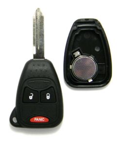 Replacement Case for Chrysler 3-Button Remote Head Key Fob (FCC: M3N5WY72XX, M3N65981772)