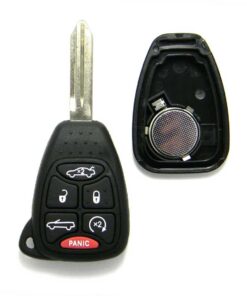 Replacement Case for Chrysler Convertible 6-Button Remote Head Key Fob (FCC: OHT692427AA)