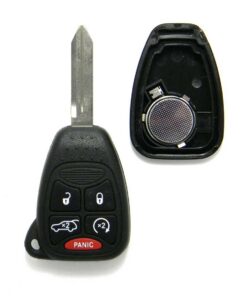 Replacement Case for Chrysler 5-Button Remote Head Key Fob (FCC: OHT692427AA)