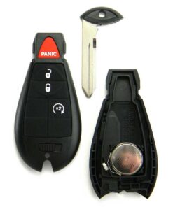 Replacement Case for RAM 4-Button Key Fob Remote Start (FCC: IYZ-C01C)