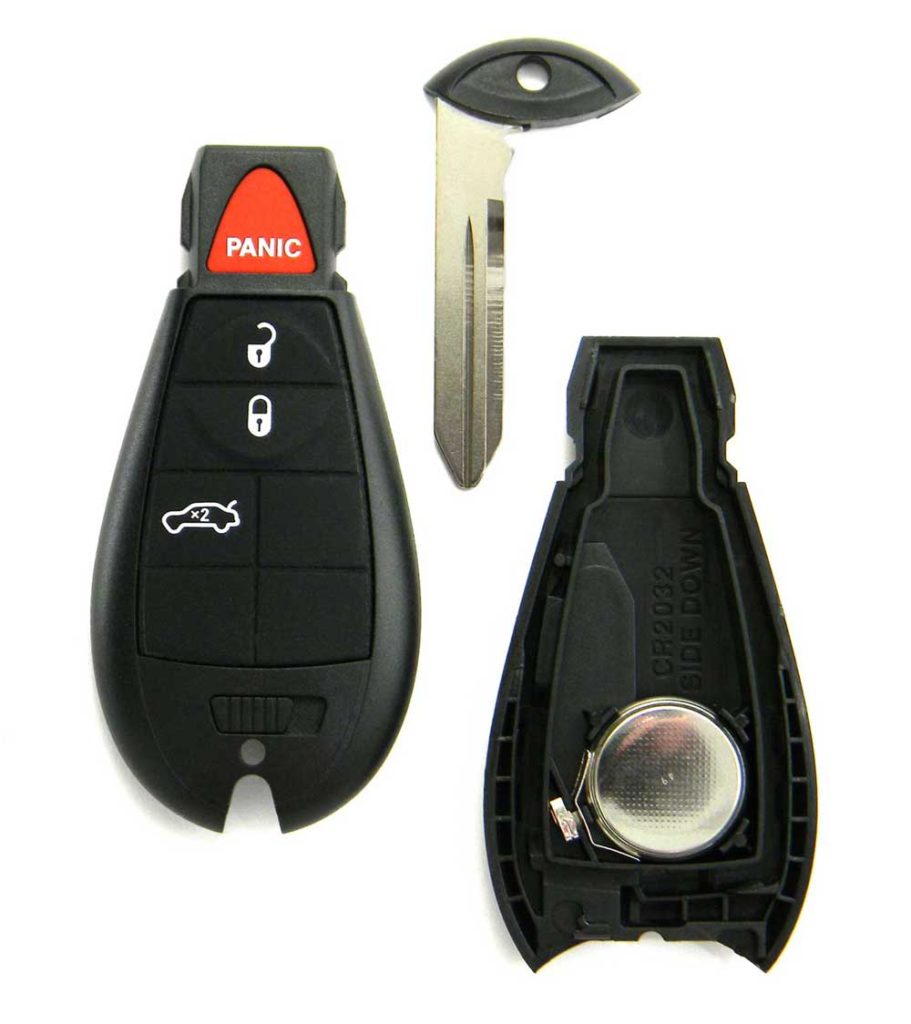 2008-2014 Dodge Challenger 4-Button Key Fob Remote Trunk Release (IYZ
