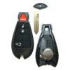 Replacement Case for Jeep 4-Button Key Fob Remote Rear Glass (FCC: IYZ-C01C)