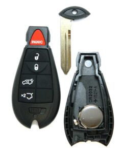 Replacement Case for Jeep 5-Button Key Fob Remote Rear Glass Hatch (FCC: IYZ-C01C)