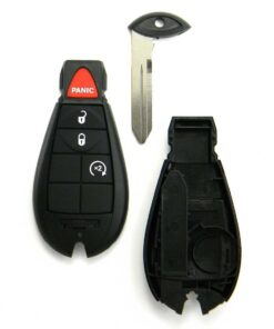 Replacement Case for Chrysler 4-Button Key Fob Remote Start (FCC: M3N5WY783X)