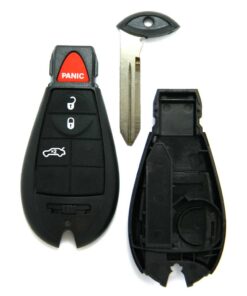 Replacement Case for Dodge 4-Button Key Fob Remote Trunk Release (FCC: M3N5WY783X)