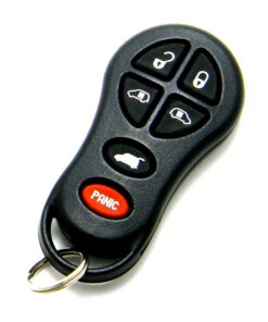 Alternative view of 2001-2003 Dodge Caravan 6-Button Key Fob Remote (FCC: GQ43VT18T, P/N: 04686797)