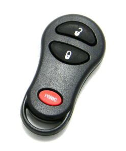 Alternative view of 1999-2004 Jeep Grand Cherokee 3-Button Key Fob Remote (FCC: GQ43VT9T, P/N: 56036859, 56036860)