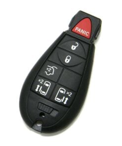 Alternative view of 2011-2016 Chrysler Town Country 6-Button Keyless Enter-N-Go Remote Key Fob (FCC: IYZ-C01C, P/N: 68070394)