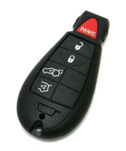 Alternative view of 2010-2013 Jeep Grand Cherokee 5-Button Keyless Enter-N-Go Key Fob Remote Rear Glass Hatch (FCC: IYZ-C01C, P/N: 68066841, 68051665)