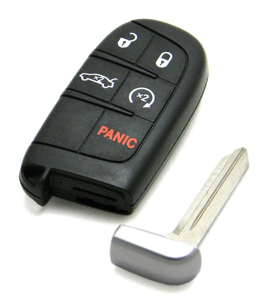 20152018 Dodge Challenger 5Button Smart Key Fob Remote Start Trunk