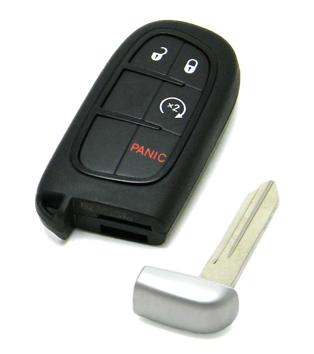 2015-2019 Jeep Grand Cherokee 4-Button Smart Key Fob Remote Start (GQ4-54T, 68105078)