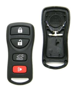 Replacement Case for Nissan Key Fob Remote (FCC: CWTWB1U821, P/N: 28268-ZT04B)