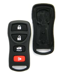 Replacement Case for Nissan Key Fob Remote (FCC: KBRASTU15, P/N: 28268-ZB700, 28268-C991C)