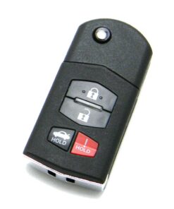 Alternative view of 2006-2008 Mazda 6 4-Button Flip Key Fob Remote (FCC: KPU41788, P/N: GP7A-67-5RYB)