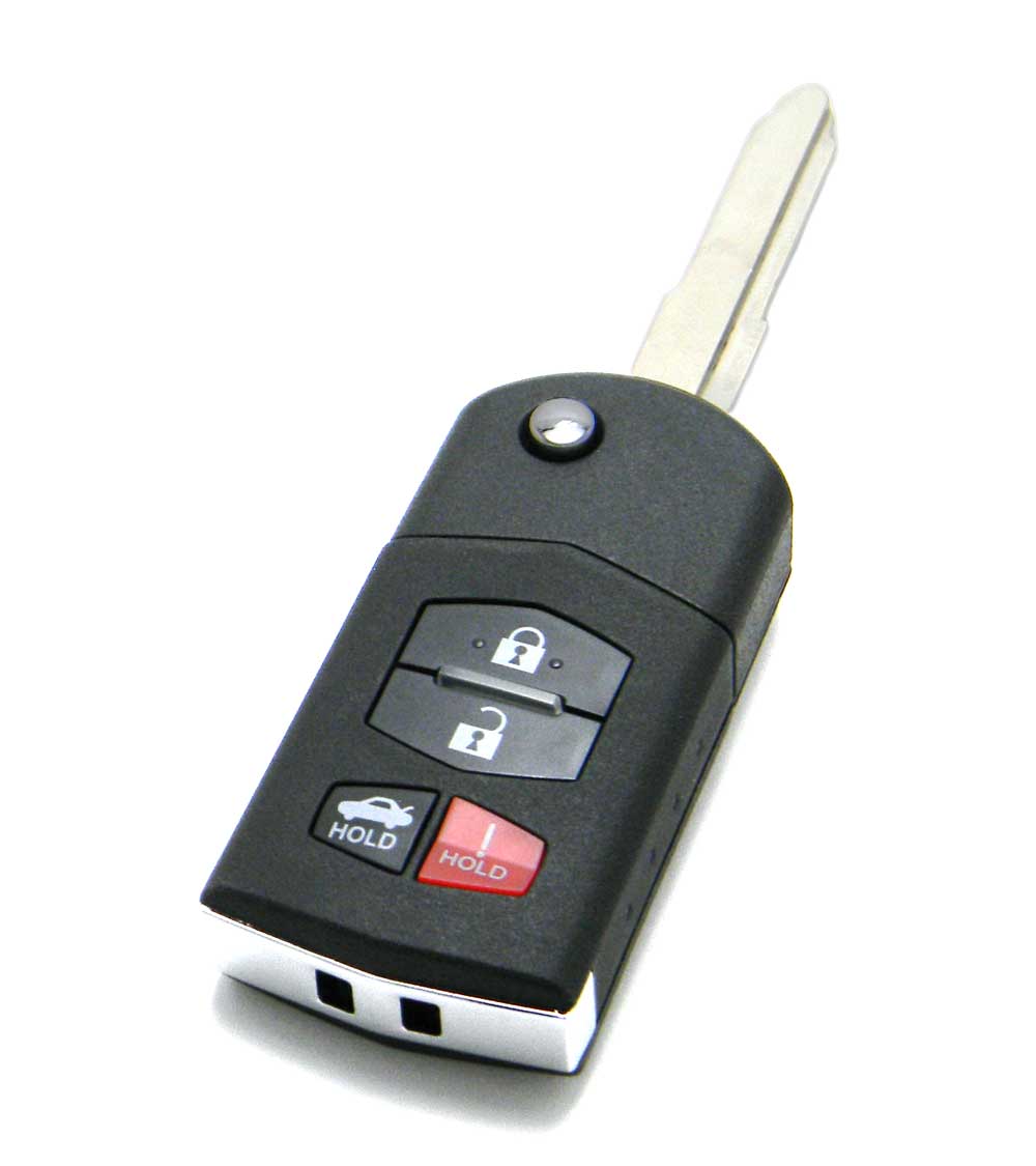 Flip Key Fob Remote fits 2005 2006 2007 2008 Mazda 6 Sedan & Mazda RX-8 KPU41788