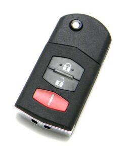 Alternative view of 2005-2006 Mazda MPV 3-Button Flip Key Fob Remote (FCC: OUCG80-335A-A, LF20-67-5RY)