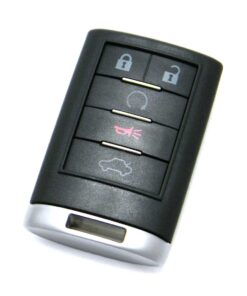 Alternative view of 2008-2014 Cadillac CTS Sedan 5-Button Key Fob Remote Memory #1 (FCC: OUC6000223, OUC6000066, P/N: 20998254, 20998255, 20814371, 20866681)