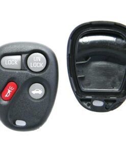 Replacement Case for 4-Button Buick Chevrolet Oldsmobile Pontiac Key Fob Remote (FCC: KOBUT1BT)