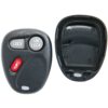 Replacement Case for 3-Button Chevrolet GMC Key Fob Remote (FCC: KOBUT1BT)
