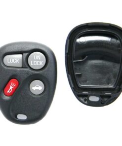 Replacement Case for 4-Button Chevrolet Pontiac Key Fob Remote (FCC: KOBLEAR1XT)