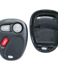 Replacement Case for 3-Button Chevrolet Cadillac GMC Key Fob Remote (FCC: KOBLEAR1XT)