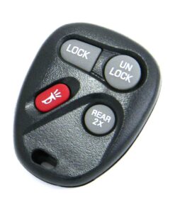 Alternative view of 1998-2002 Chevrolet Camaro 4-Button Key Fob Remote (FCC: ABO1502T, P/N: 16245100-29, 16245100)
