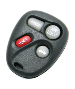 Alternative view of 2001-2005 Chevrolet Monte Carlo 4-Button Key Fob Remote (FCC: KOBLEAR1XT, P/N: 10443537, 15043458)