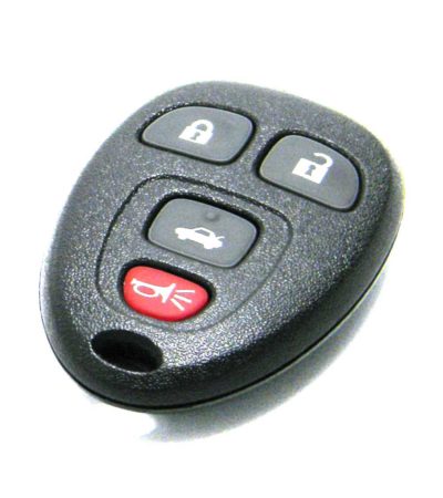 2006-2012 Chevrolet Malibu 4-Button Key Fob Remote (KOBGT04A, 15252034)