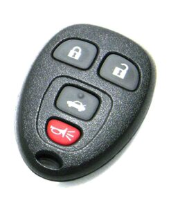 Alternative view of 2006-2012 Chevrolet Malibu 4-Button Key Fob Remote (FCC: KOBGT04A, P/N: 15252034)