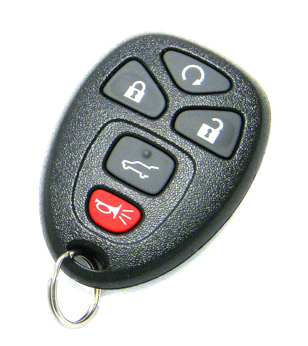 Car Key Fob 5 Button Flip Keyless Remote Start Control Key Fob for GMC Acadia Yukon/Cadillac Escalade SRX/Chevy Suburban Tahoe Traverse/Buick Enclave15913415 Pack of 2 25839476 OUC60270 