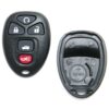 Replacement Case for 5-Button Buick Chevrolet Pontiac Saturn Key Fob Remote (FCC: KOBGT04A)