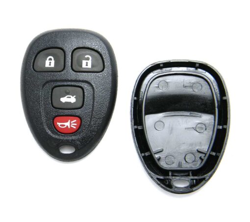 Replacement Case for 4-Button Buick Chevrolet Pontiac Key Fob Remote (FCC: KOBGT04A)