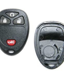 Replacement Case for 4-Button Buick Chevrolet GMC Hummer Pontiac Saturn Suzuki Key Fob Remote (FCC: OUC60221, OUC60270)