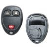 Replacement Case for 3-Button Buick Chevrolet GMC Hummer Pontiac Saturn Suzuki Key Fob Remote (FCC: OUC60221, OUC60270)