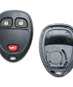 Replacement Case for 3-Button Buick Chevrolet GMC Hummer Pontiac Saturn Suzuki Key Fob Remote (FCC: OUC60221, OUC60270)
