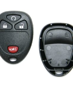 Replacement Case for 4-Button Buick Chevrolet Saturn Key Fob Remote (FCC: KOBGT04A)