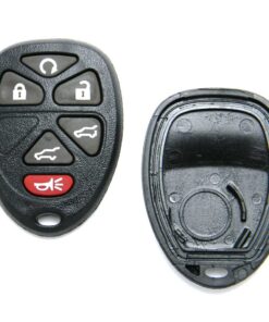 Replacement Case for 6-Button Cadillac Chevrolet GMC Key Fob Remote (FCC: OUC60221, OUC60270)