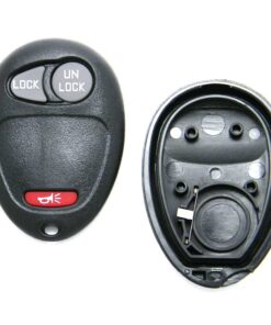 Replacement Case for 3-Button Chevrolet GMC Hummer Isuzu Pontiac Key Fob Remote (FCC: L2C0007T)