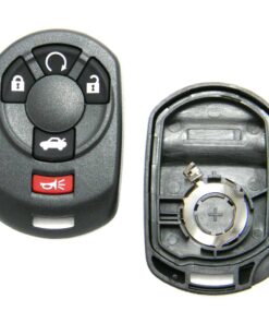 Replacement Case for 5-Button Cadillac Key Fob Remote (FCC: M3N65981403)