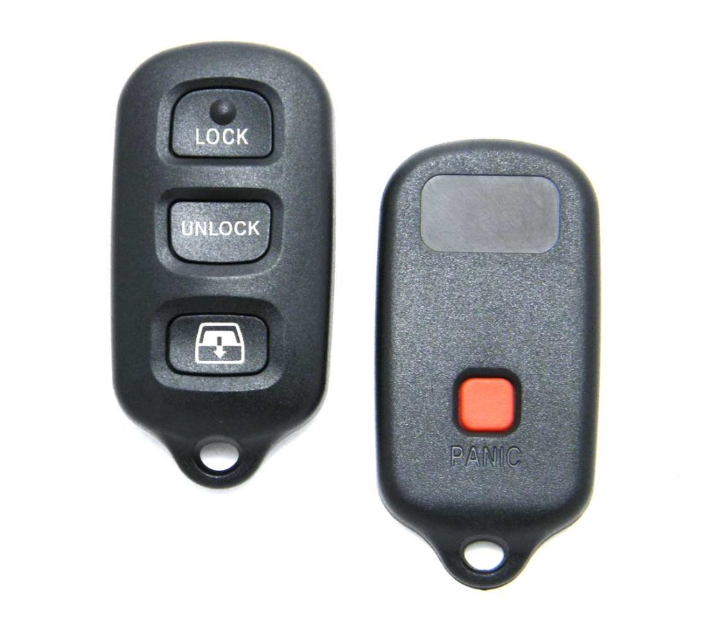 Replacement Case for 4Button Toyota Key Fob Remote (HYQ12BBX, 89742