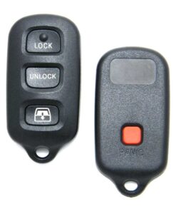 Replacement Case for 4-Button Toyota Key Fob Remote (FCC: HYQ12BBX, P/N: 89742-35050, 89742-0C030)
