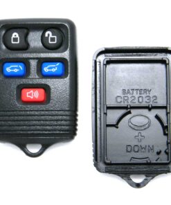 Replacement Case for 5-Button Ford Lincoln Key Fob Remotes (FCC: CWTWB1U551, P/N: 3L7T-15K601-AB)