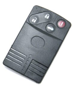 Alternative view of 2007-2009 Mazda MX-5 Miata 4-Button Smart Card Key Fob Remote (FCC: BGBX1T458SKE11A01, P/N: NFY7-67-5RYB)
